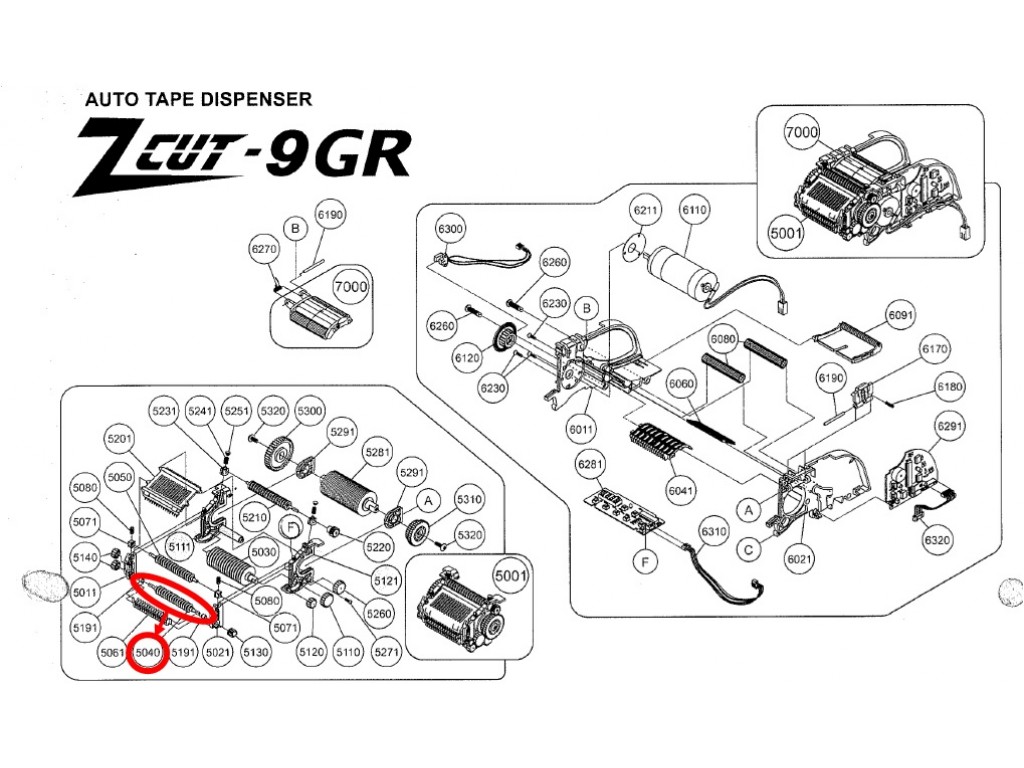 Zcut9GR Automatic Tape Dispenser